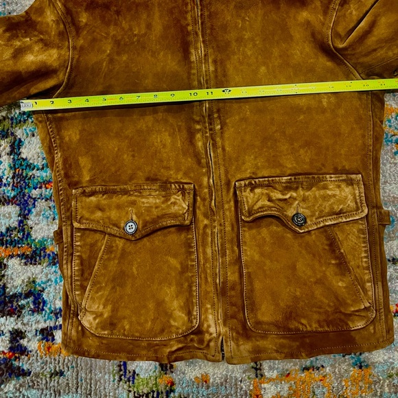 NEW SMALL POLO RALPH LAUREN MEN IRVIN SUEDE UTILITY JACKET - Picture 14 of 15